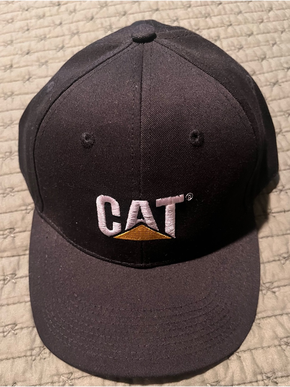 Caterpillar (CAT) brand black baseball cap. NEW